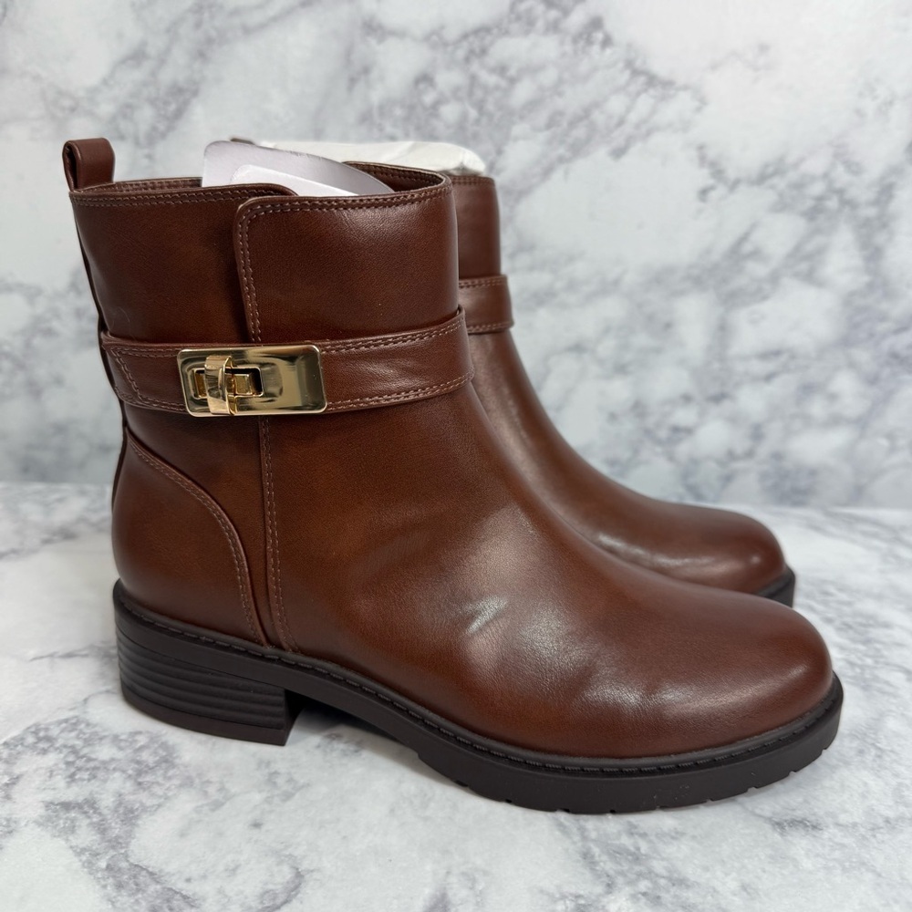 Giani Bernini Womens Faux Leather Boots Size 5.5 NEW #K551 - Picture 4 of 7